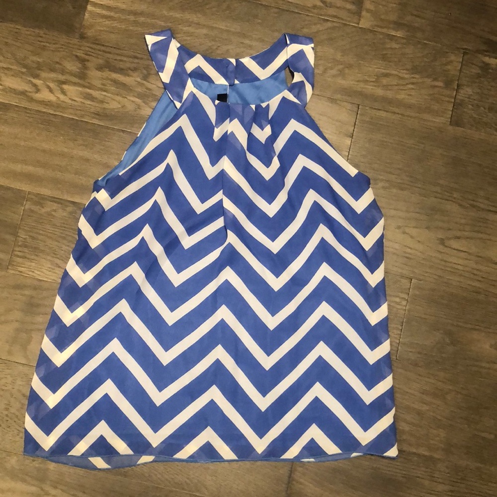 Chevron flowy halter tank